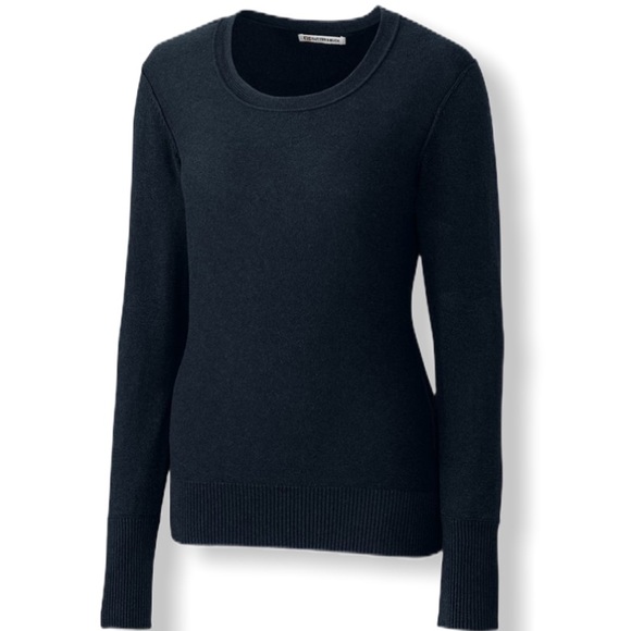 NWT Cutter & Buck Navy Blue Scoop Neck Sweater - Picture 1 of 6